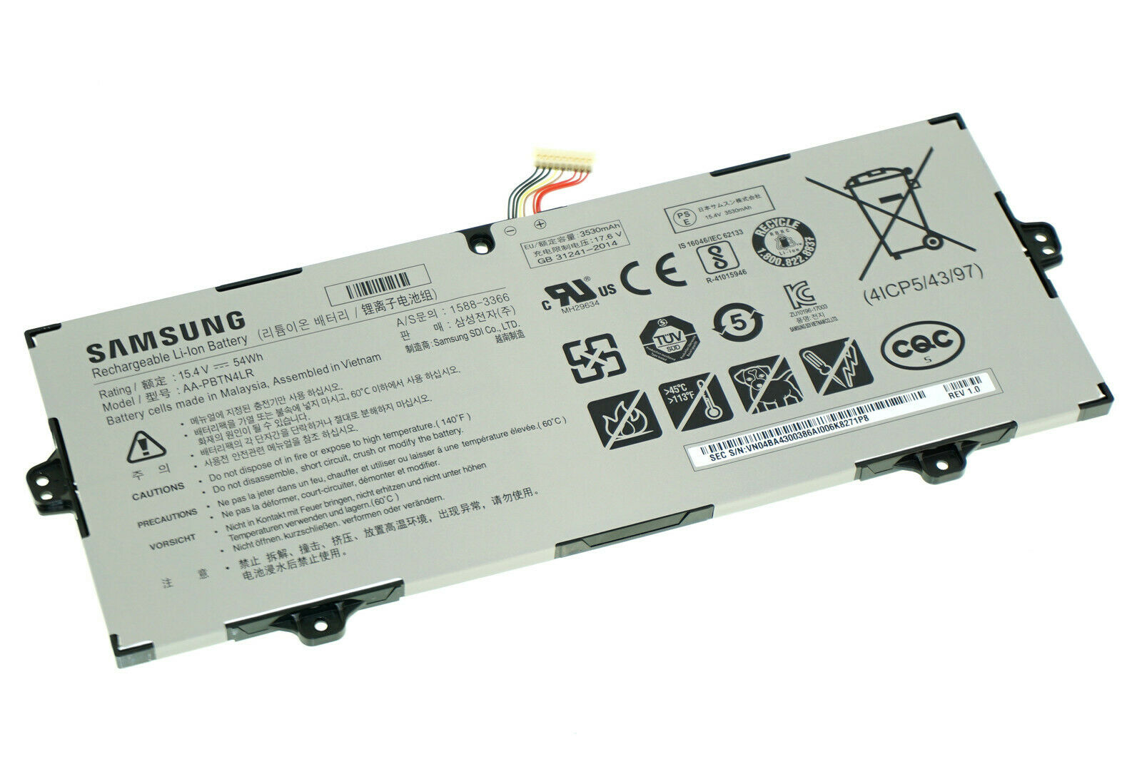 Genuine Samsung BA43-00386A 4ICP5/43/97 Battery 15.4V 54Wh