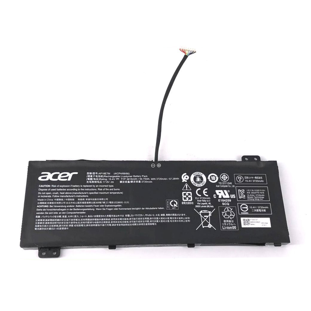 58.75Wh Acer 4ICP4/69/90 AP18E7M Battery - Click Image to Close