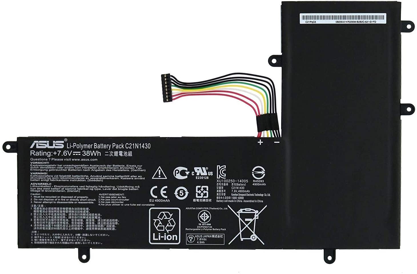38Wh Asus Chromebook C201PA Chromebook C201PA-2G Battery