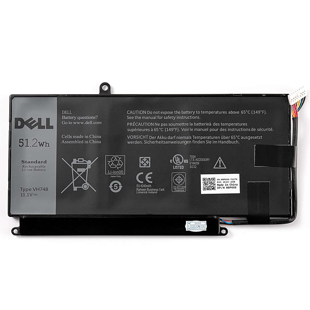 Dell Ins14zD-3526 Ins14zD-3528 Ins14zD-3528T Battery 11.1V 51.2Wh
