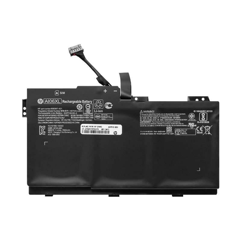 HP 808451-001 808451-002 AI06096XL 11.4V 96Wh Battery