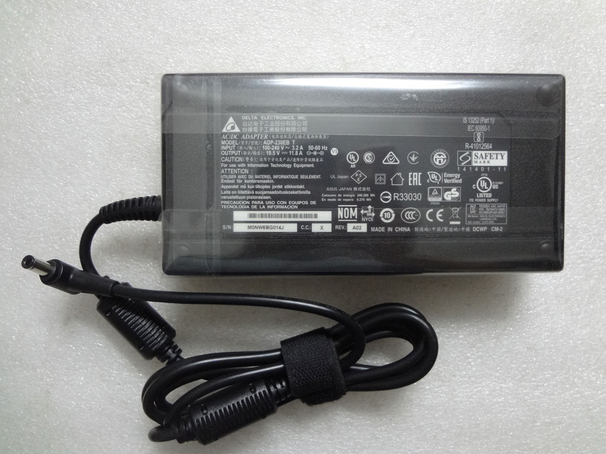230W Asus ADP-230EB T 6.0mm*3.7mm Charger AC Adapter Power Cord - Click Image to Close