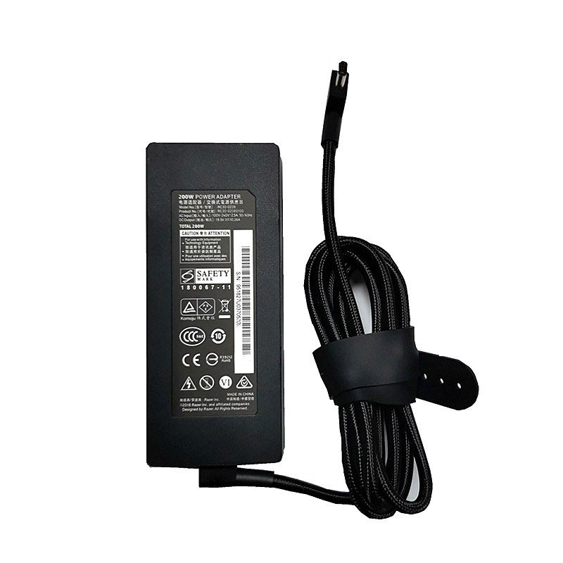 200W Razer Blade Pro 17 Power Adapter AC Charger
