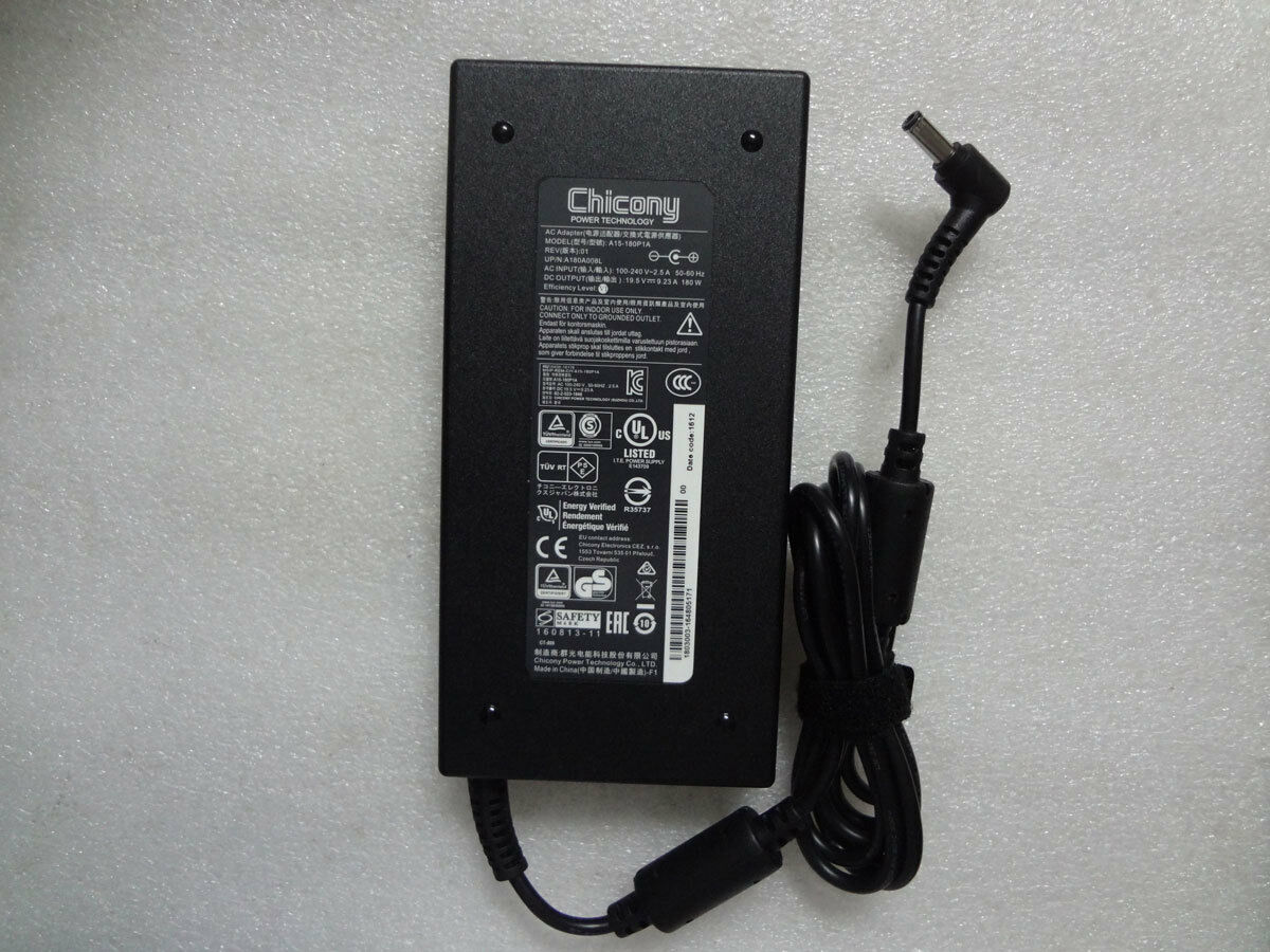 180W Clevo P157SM-A X611 AC Adapter Power Charger Cord