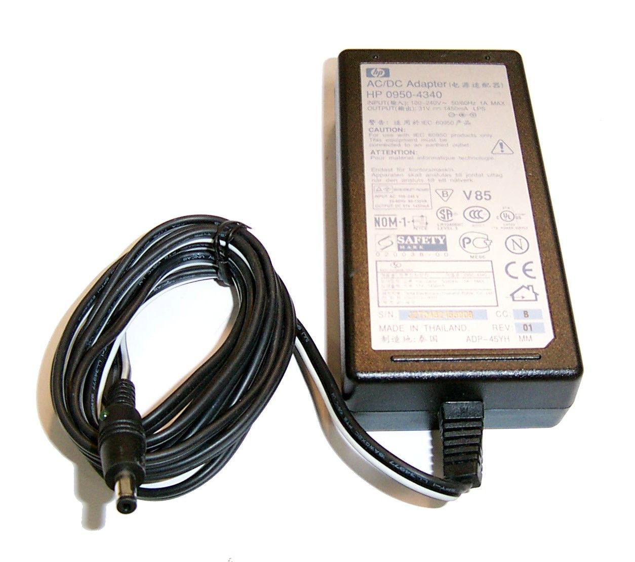 31V 1450mA HP 0950-4340 ADP-45YH AC Power Adapter Charger - Click Image to Close