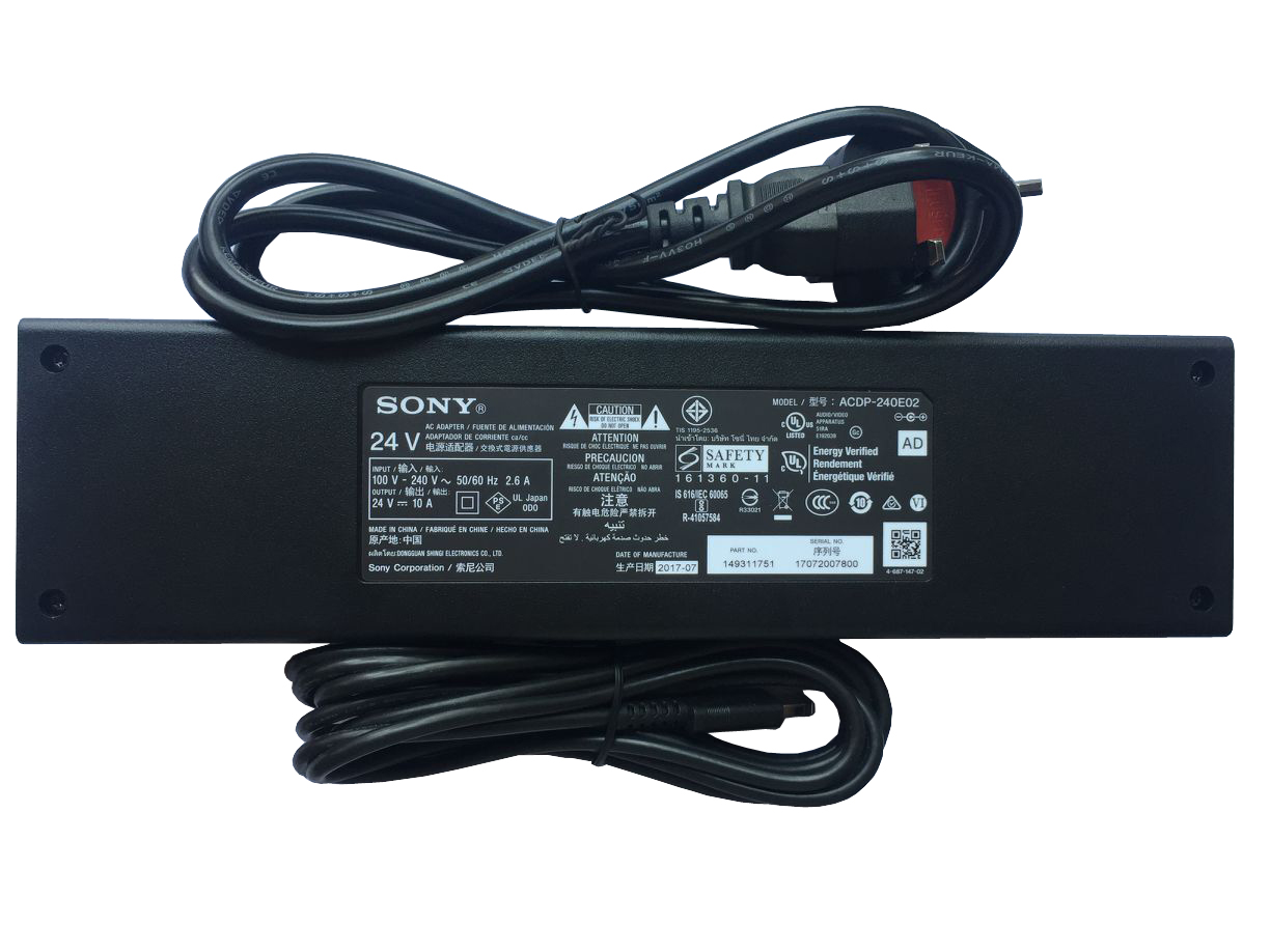 24V 10A Sony LED 4K Ultra HD KD-65X9300D HDR Smart TV AC Adapter Cord