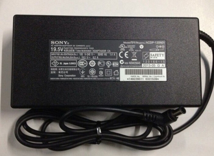 120W Sony VPCF11Z1E/BI VPCF12C5E VPCF12E1E/H AC Power Adapter Charger